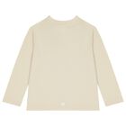 Ivory Logo Long Sleeve Top, 1, hi-res