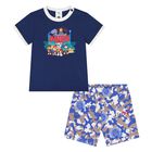 Younger Boys Blue Logo Paw Patrol Camouflage Shorts Set, 2, hi-res