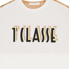 Boys White & Beige Geo Map Logo T-Shirt, 1, hi-res