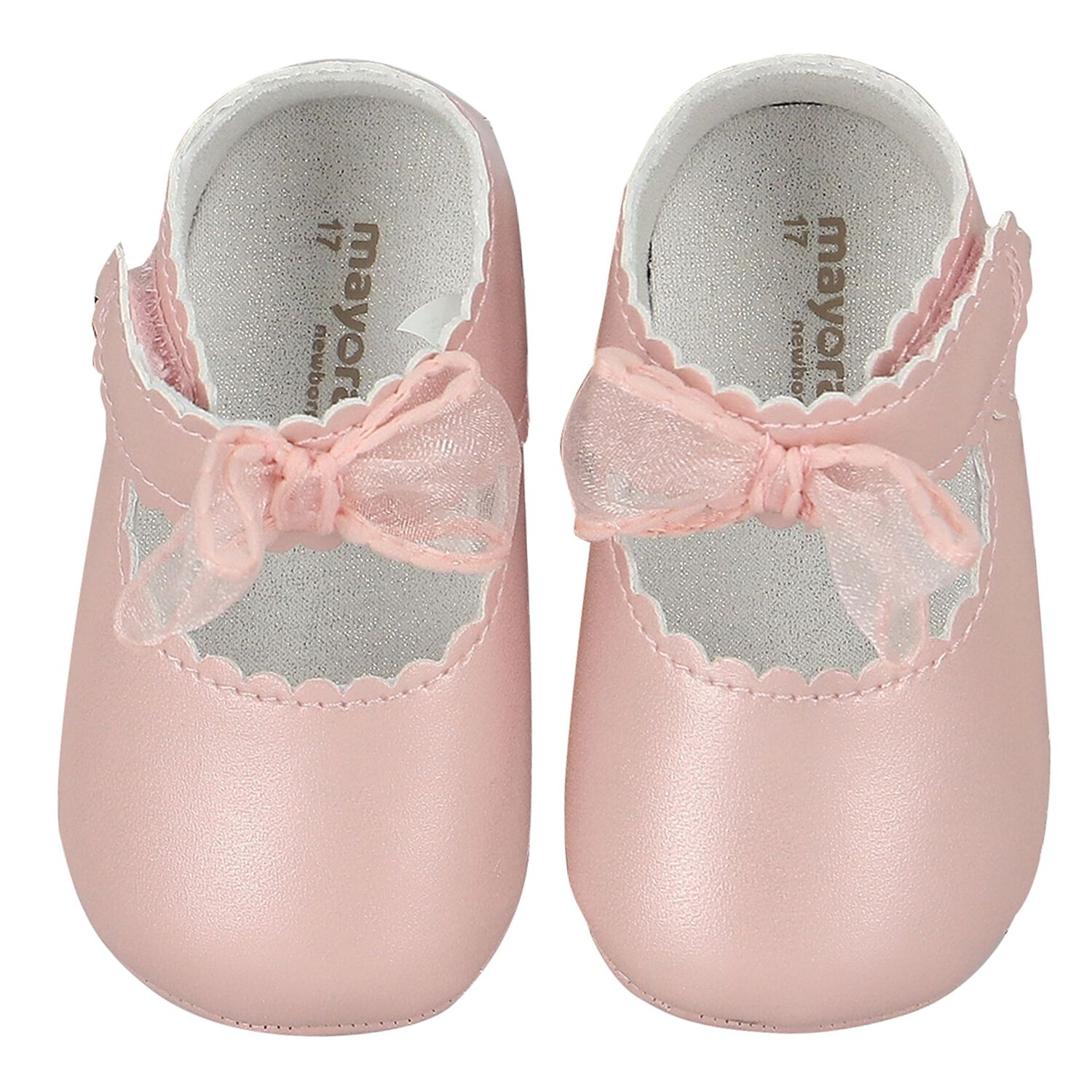 Baby Girls Pink Bow Pre Walker Shoes, 3, hi-res image number null