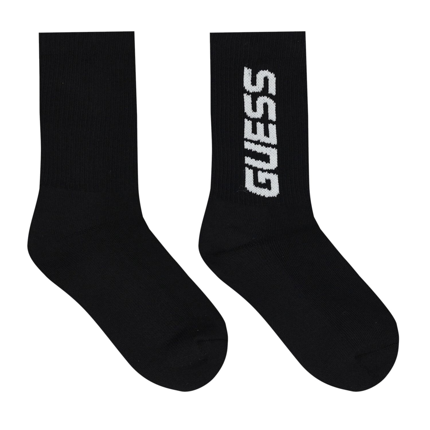 Boys Black Logo Socks, 3, hi-res image number null