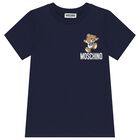 Navy Blue Teddy Bear Logo T-Shirt, 2, hi-res