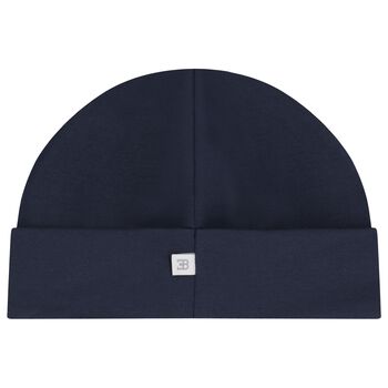 Baby Boys Navy Blue Logo Hat