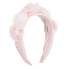 Girls Pink Tulle Headband, 1, hi-res