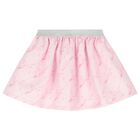 Girls Pink Logo Bow Skirt Set, 1, hi-res