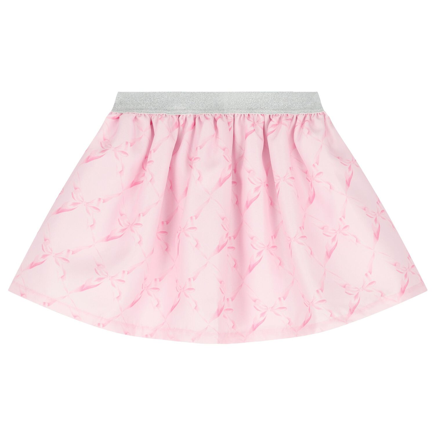 Girls Pink Logo Bow Skirt Set, 1, hi-res image number null