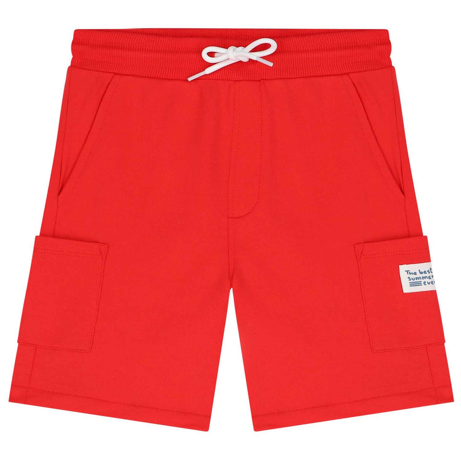 Boys White & Red Shorts Set, 2, hi-res image number null