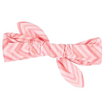 Baby Girls Pink Zig Zag Bow Headband