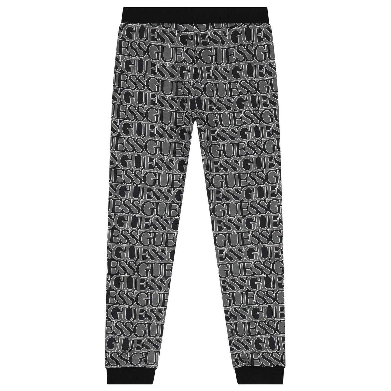Boys Black & Grey Logo Joggers, 2, hi-res