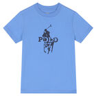 Boys Blue Logo T-Shirt, 1, hi-res