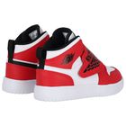 Black, Red & White Sky Jordan 1 Trainers, 4, hi-res