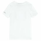 Boys White Logo T-Shirt, 2, hi-res