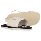 Boys Beige & Black Logo Sandals, 2, hi-res