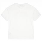 Boys White Logo T-Shirt, 1, hi-res
