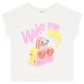 Girls White Logo T-Shirt