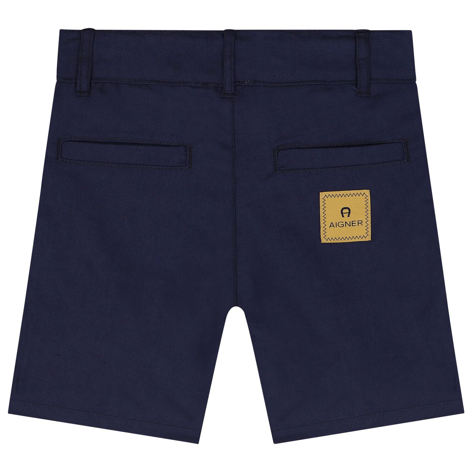 Younger Boys Navy Blue Logo Shorts, 2, hi-res