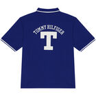 Boys Blue Logo Polo Shirt, 1, hi-res