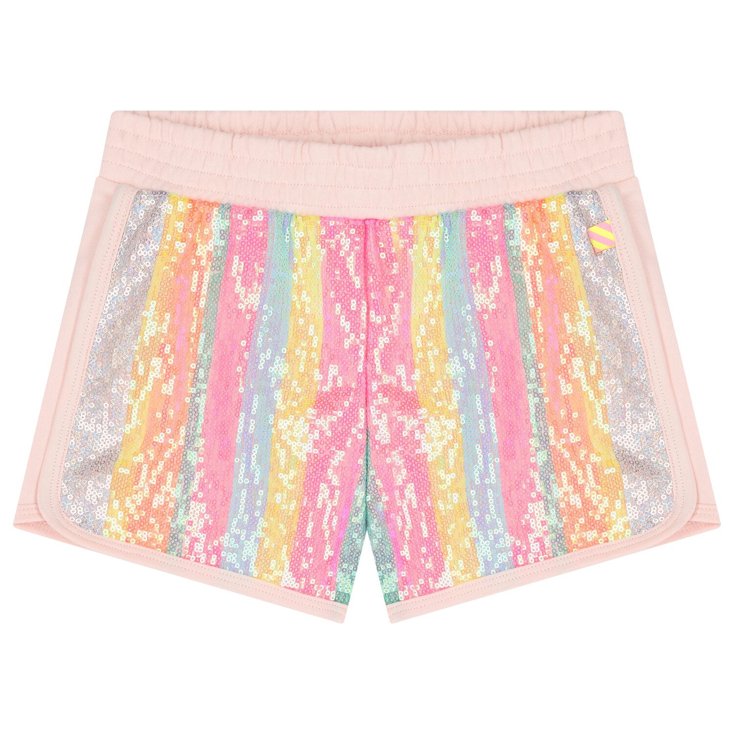Girls Pink Sequins Shorts, 1, hi-res image number null