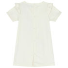 Younger Girls Ivory Logo Bag Dress, 2, hi-res