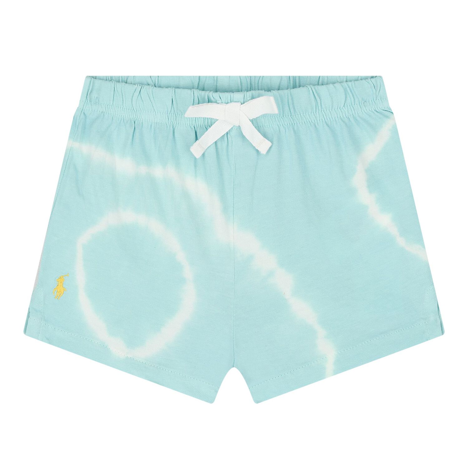 Baby Boys Turquoise Blue Teddy Bear Logo Shorts Set, 1, hi-res