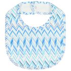 Baby Boys White & Blue Teddy Bear Zig Zag Babygrow Gift Set, 1, hi-res