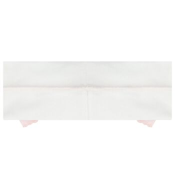 Baby Girls White & Pink Bow Headband