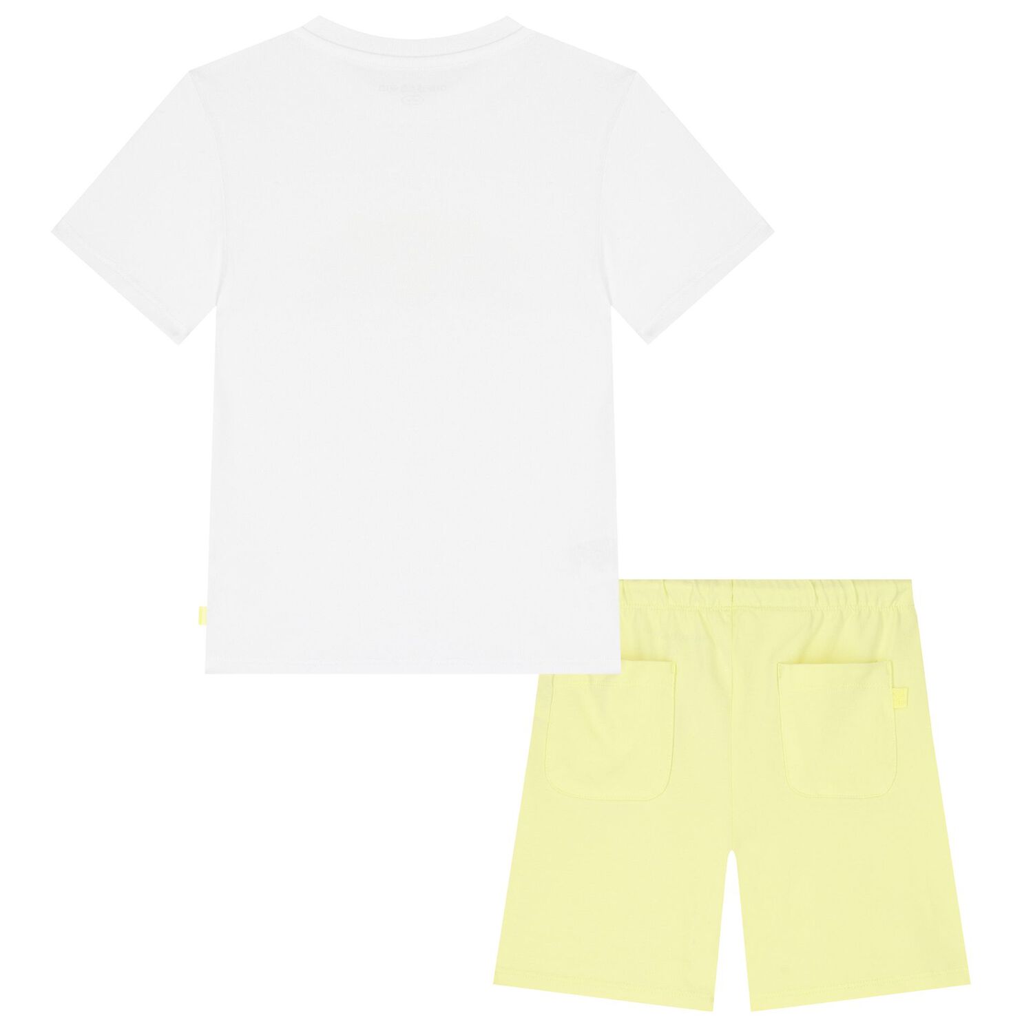 Boys White & Yellow Shorts Set, 1, hi-res image number null