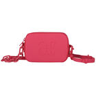 Girls Pink Logo Leather Bag, 3, hi-res