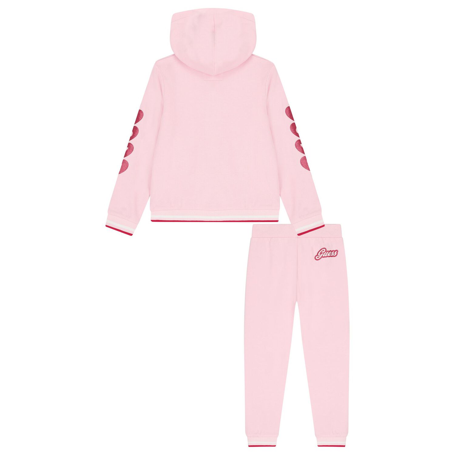 Girls Pink Logo Tracksuit, 1, hi-res