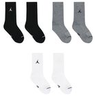 White, Grey & Black Jordan Logo Socks ( 3-Pack ), 1, hi-res