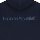Navy Blue Logo Hooded Zip Up Top, 2, hi-res