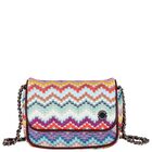 Girls Pink Zig Zag Shoulder Bag ( 17cm ), 1, hi-res