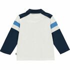 Boys White & Navy Polo Shirt, 1, hi-res
