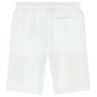 Boys White Logo Shorts, 1, hi-res