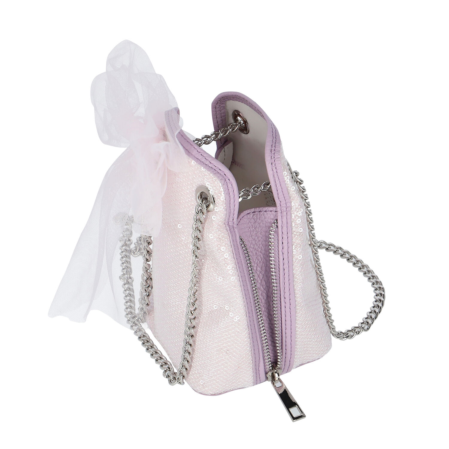 Girls Embellished Sequin Handbag, 1, hi-res