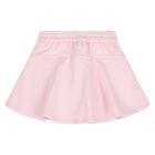 Younger Girls Pink Logo Shorts, 1, hi-res