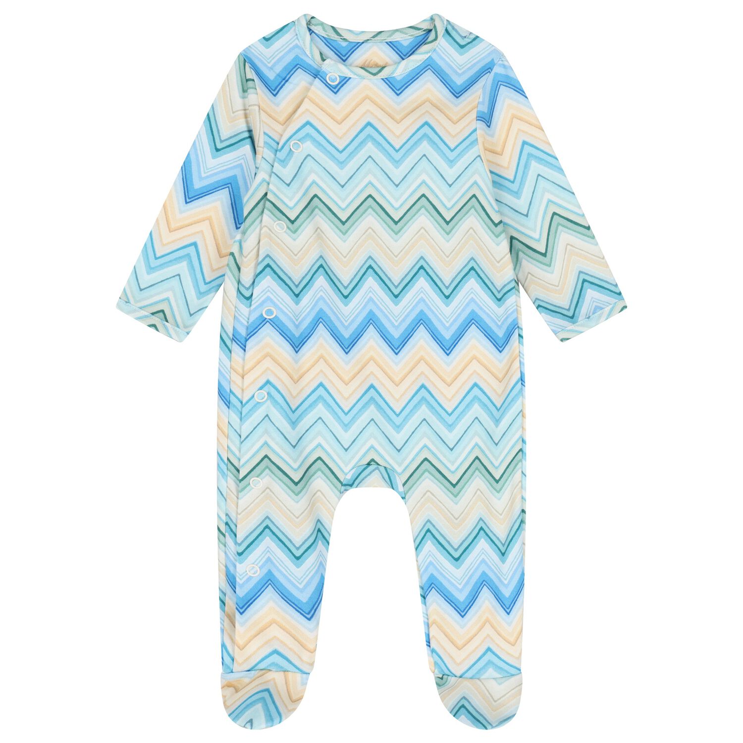 Blue & Yellow Zig Zag Babygrow, 3, hi-res image number null