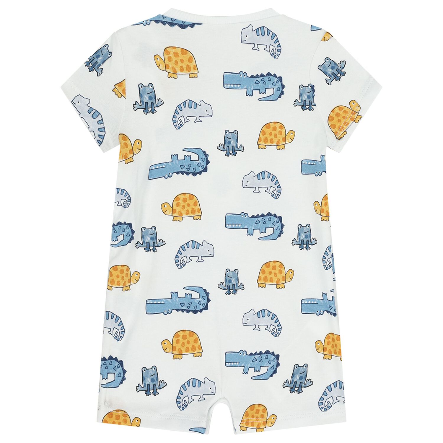 Baby Boys White & Yellow Rompers ( 3-Pack ), 1, hi-res