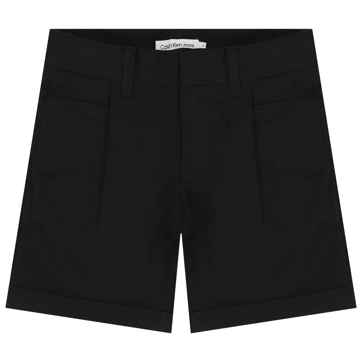 Boys Black Logo Shorts, 1, hi-res
