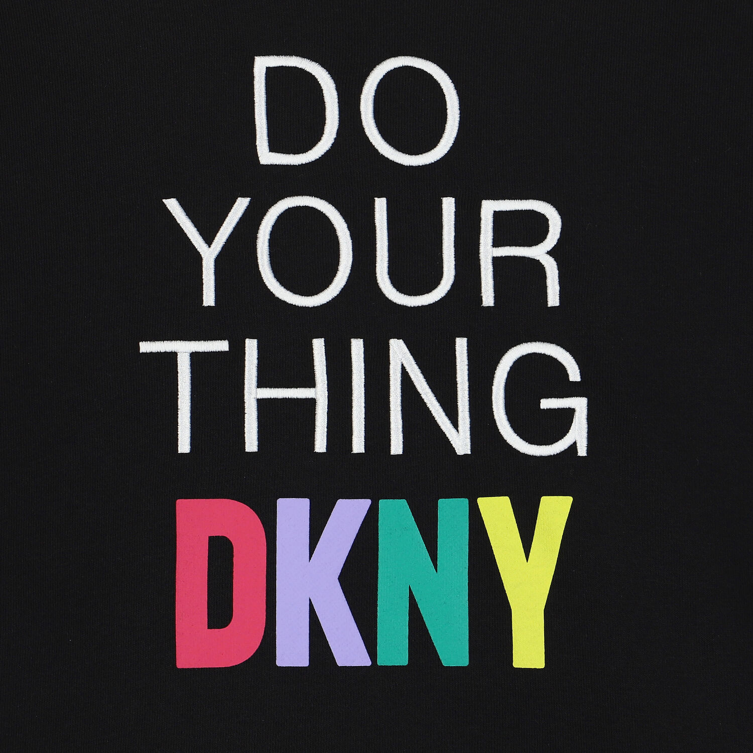 Girls Black Logo Sweatshirt Dress, 1, hi-res