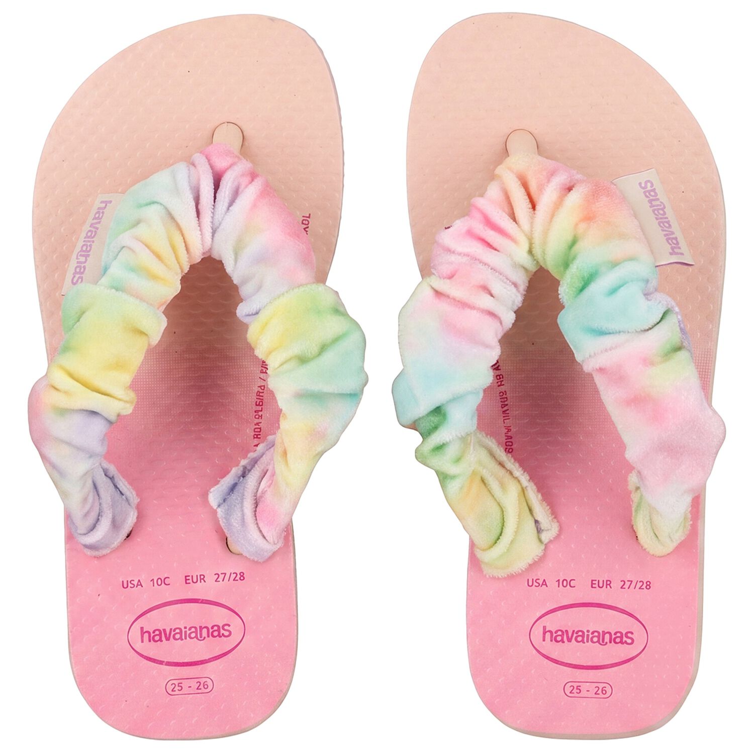 Girls Pink Logo Flip Flops, 1, hi-res