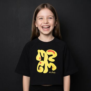 Girls Black Logo T-Shirt