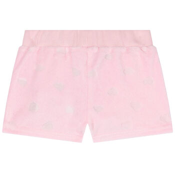 Girls Pink Bow Shorts