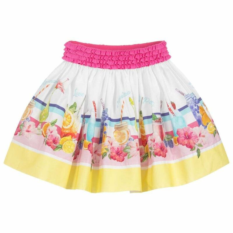 Girls Pink Summer Skirt, 1, hi-res image number null