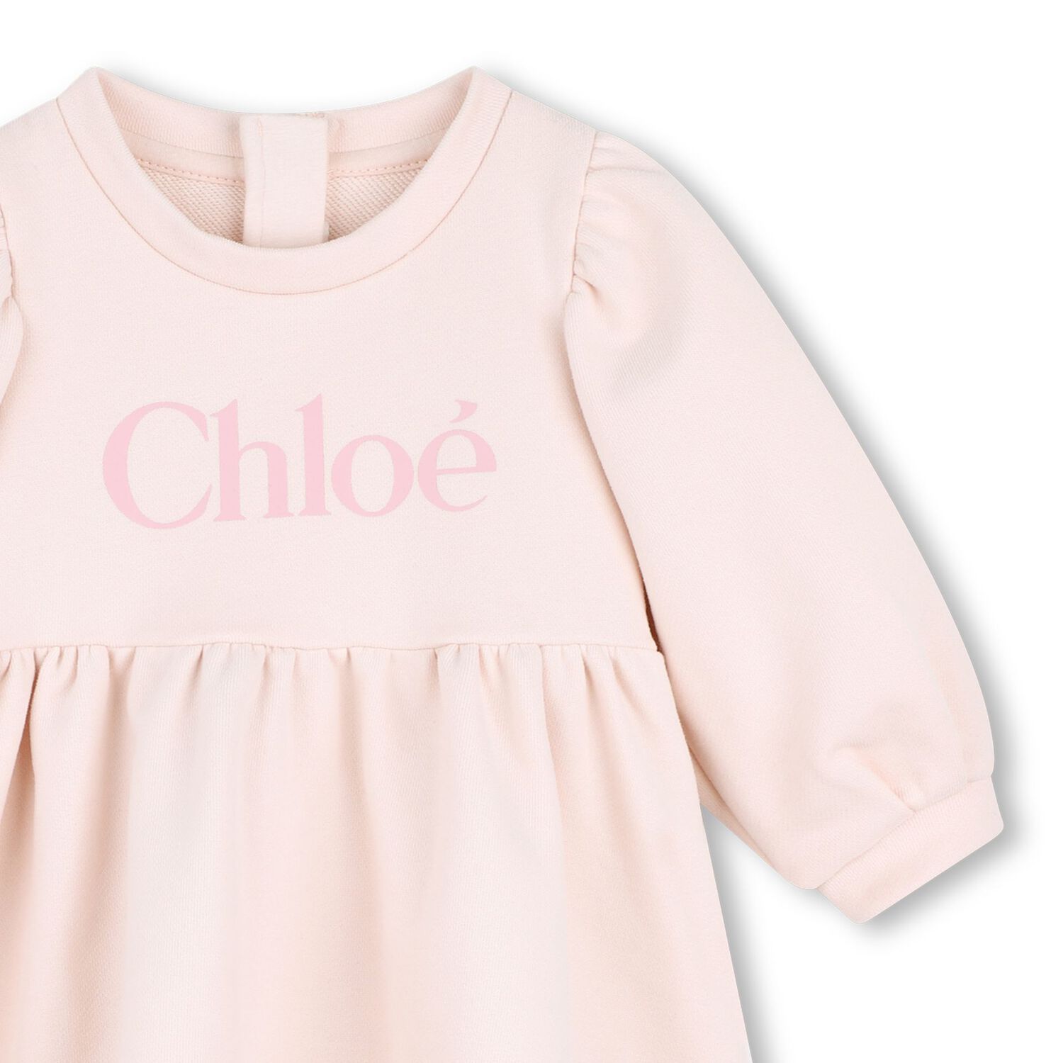 Younger Girls Pink Logo Dress, 1, hi-res