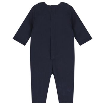 Baby Boys Navy Blue Romper Suit