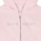 Younger Girls Pink Logo Zip Up Top, 1, hi-res