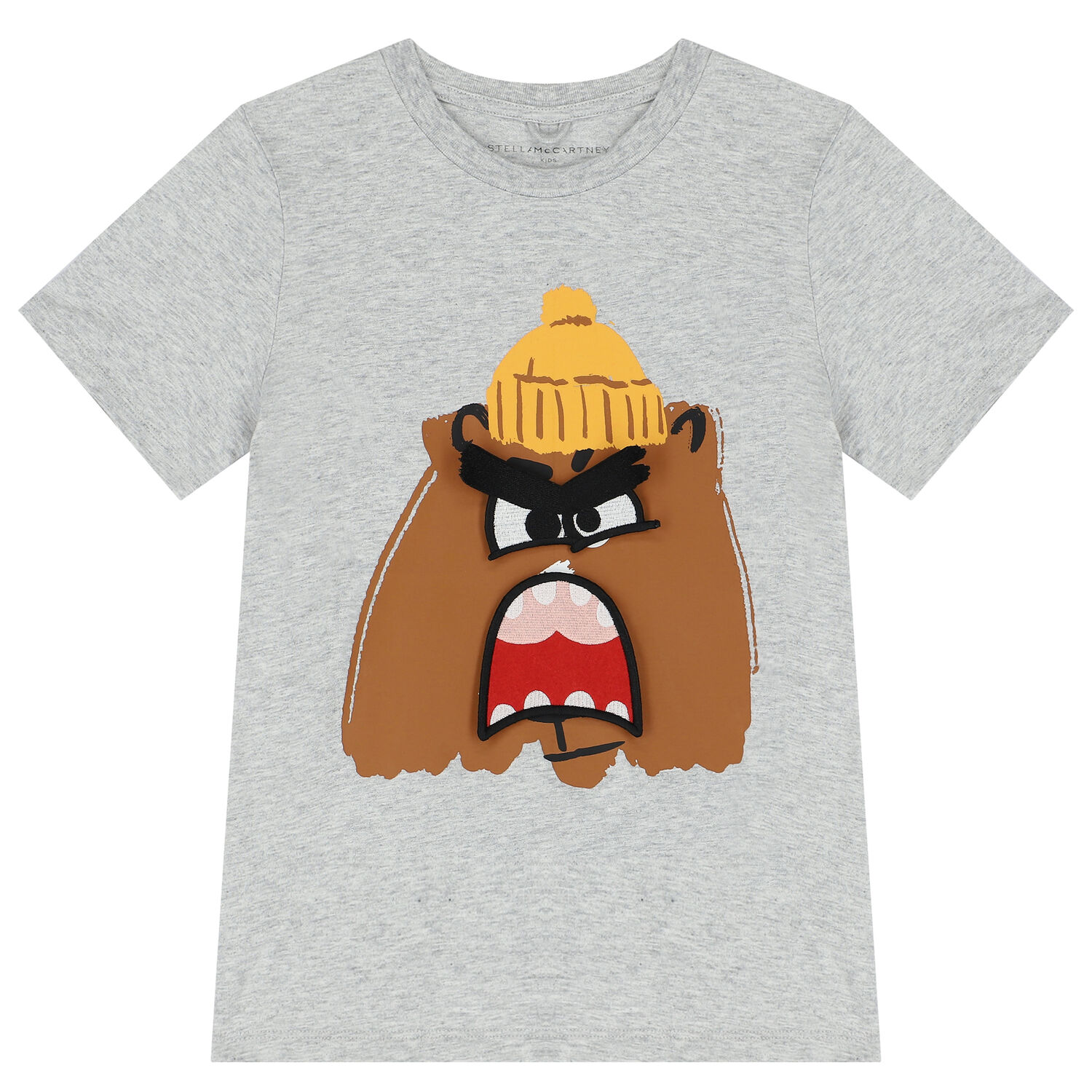 Boys Grey Bear T-Shirt, 1, hi-res