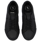 Boys Black Logo Trainers, 1, hi-res