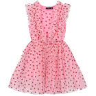 Girls Pink Tulle Heart Dress, 1, hi-res